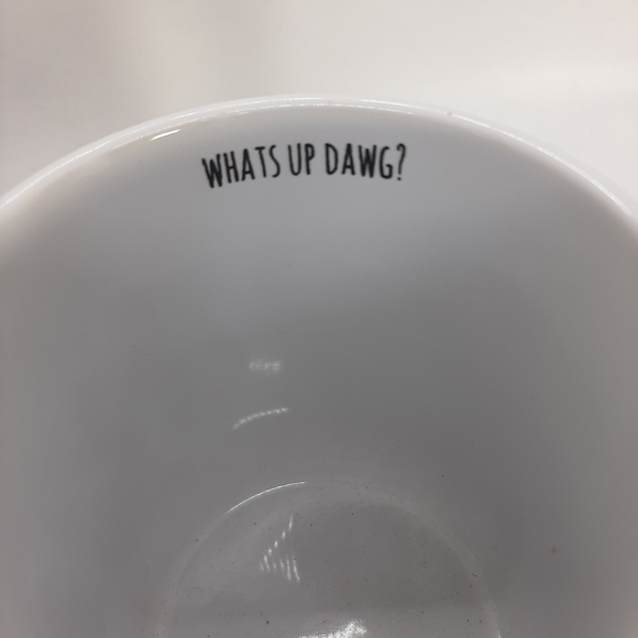 NWT French Bulldog Terrier Dog With Glasses Coffee Cup Mug What's Up Dog - Picture 5 of 5